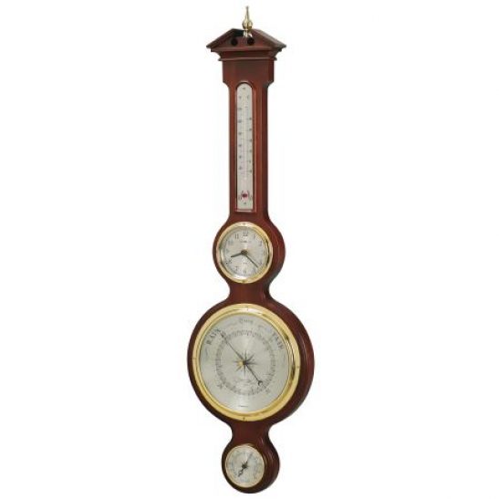 Deluxe Clock, Barometer, Thermometer and Hygrometer Weather Station